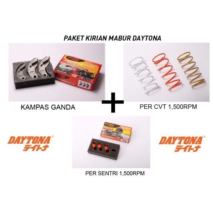 Paket Kirian CVT Scoopy K16 Daytona Mabur 1,500 RPM