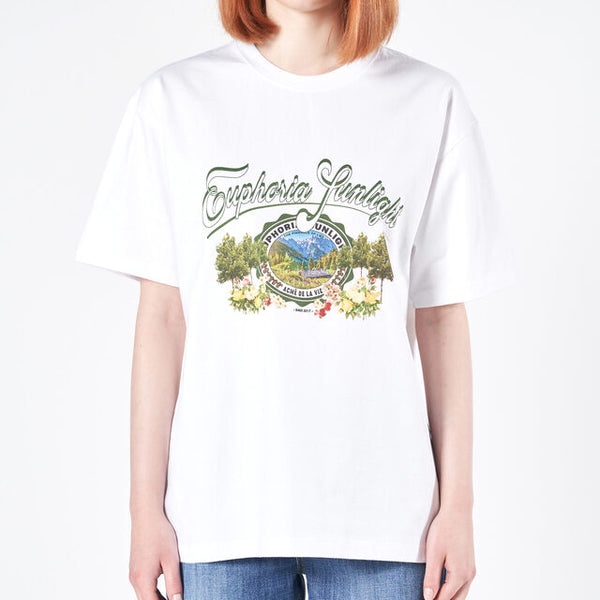 ADLV Greenery Artwork Basic Tee White 100% Original