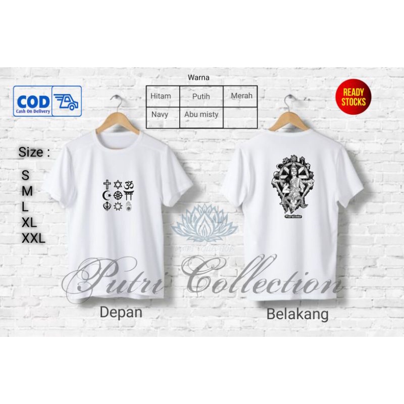 baju kaos pluralisme/T-shirt pluralisme/kaos pluralisme dewasa agama