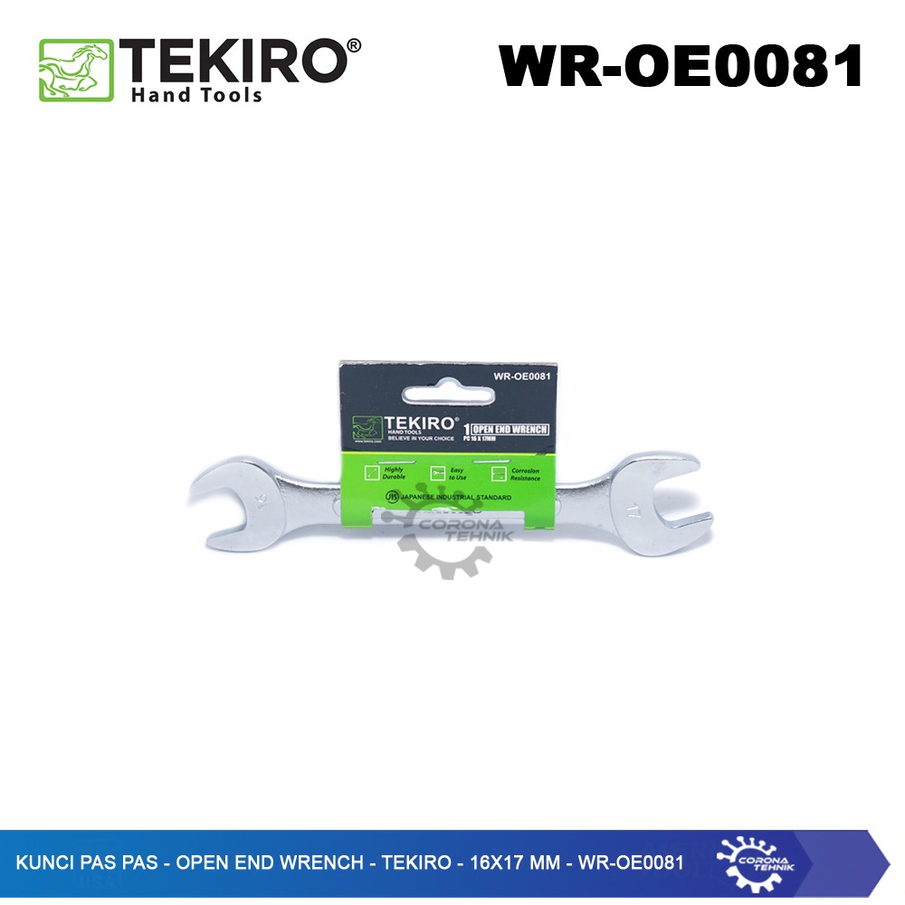 WR-OE0081 - Kunci Pas Pas - Open End Wrench - Tekiro - 16x17 mm