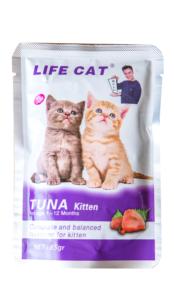 Image of LIFE CAT Pouch 85gr Wet Cat Food / Makanan Kucing Basah 85Gr #7