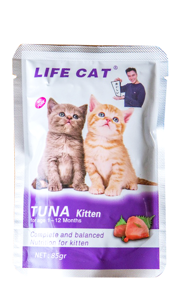 LIFE CAT Pouch 85gr Wet Cat Food / Makanan Kucing Basah 85Gr