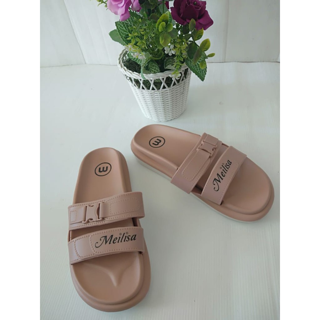 sogo SANDAL IMPORT WANITA Sandal Wanita Murah Slip Casual Teplek Sendal Cewek Flat Kekinian