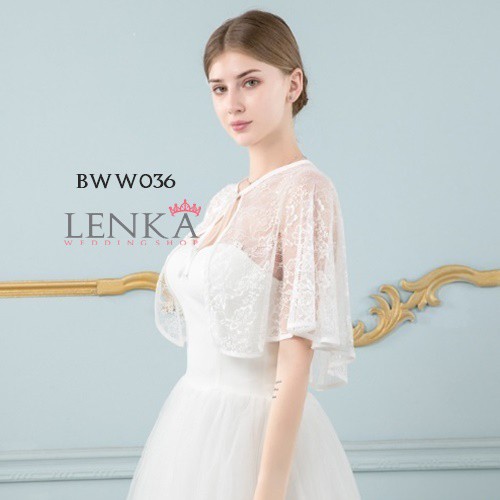 [READY STOCK] BOLERO WANITA PESTA PERNIKAHAN AKSESORIS WEDDING PUTIH BWW036