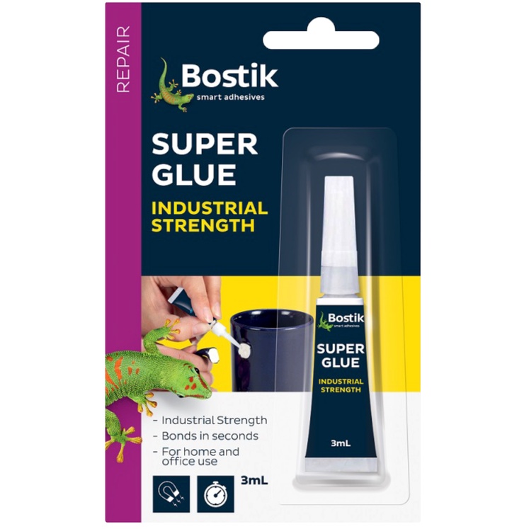 

Bostik Lem Perekat Kuat Sebaguna- Super Glue Industrial strength