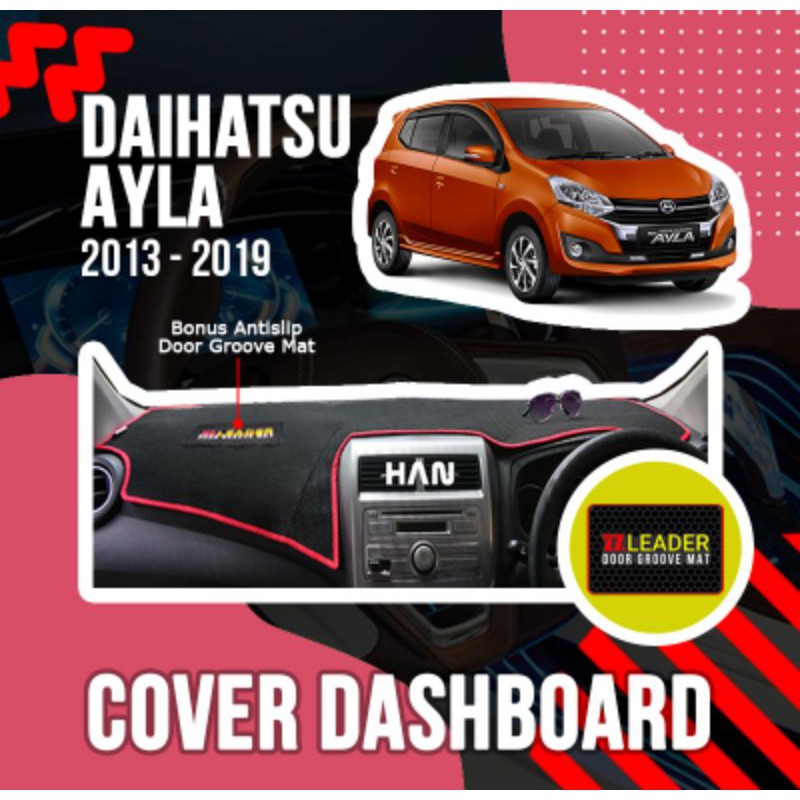 alas karpet cover dashboard mobil ayla lama