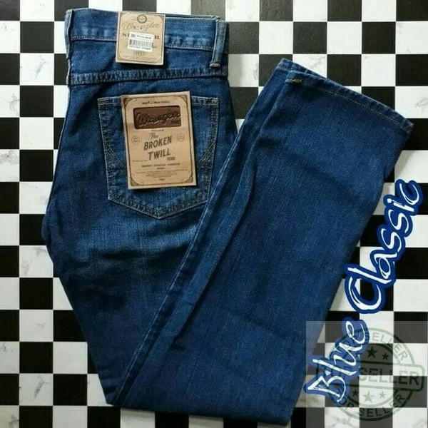 (Celana Murah) Celana Jeans Panjang Pria Basic Big Size Jumbo Wrengler Levis |DXT