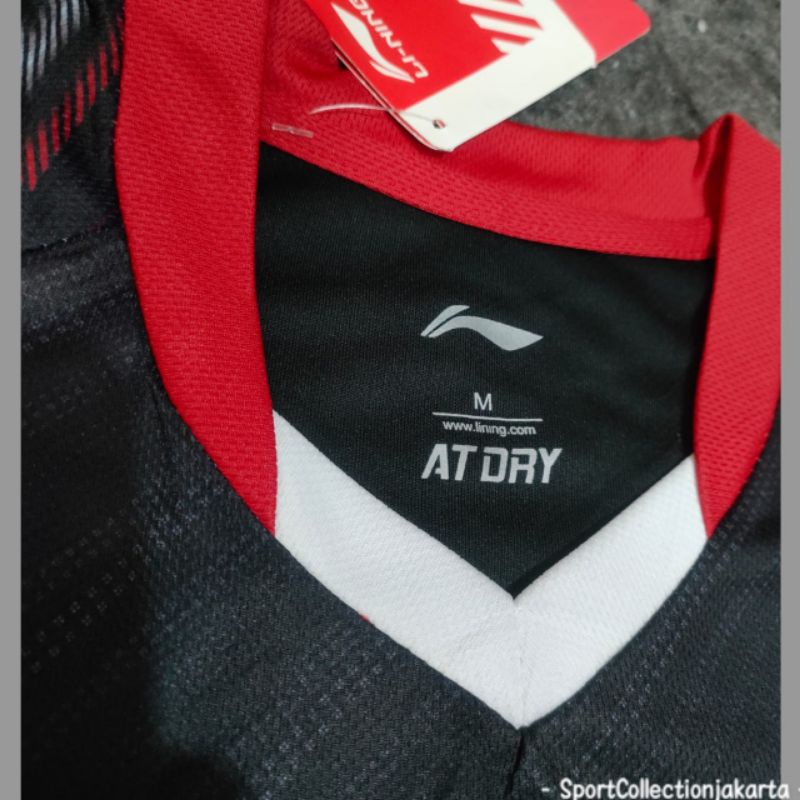 Baju Kaos Jersey Badminton / Bulutangkis L158 / Kaos Bulutangkis Swiss Open 2022 Jonatan christie / Atasan Bulutangkis Swiss Open 2022 / Seragam Bulutangkis Swiss Open 2022