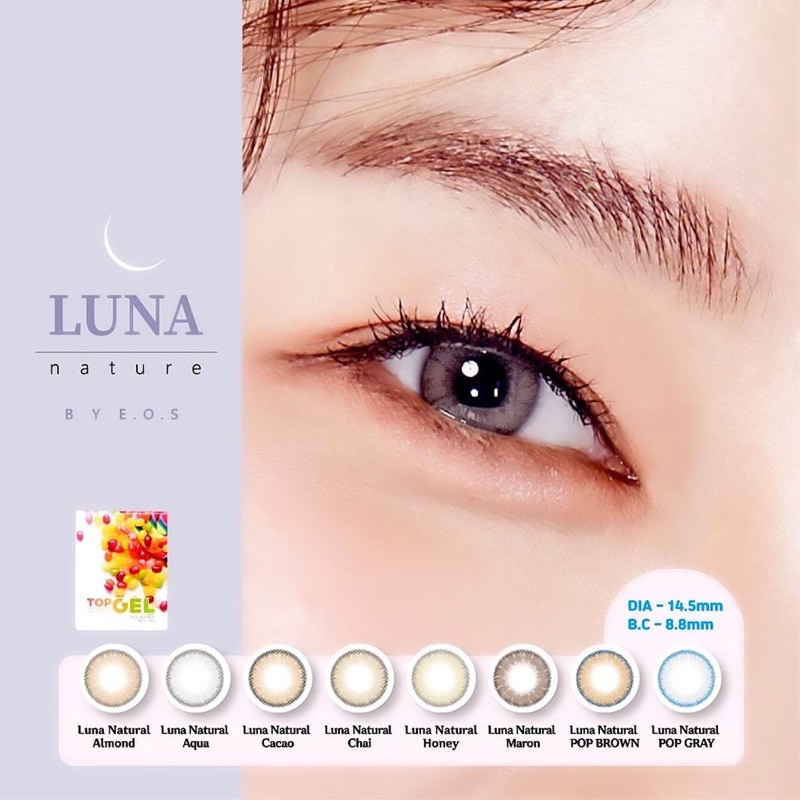 (BISA COD) SOFTLENS GEL LUNA NATURAL / TOP GEL LUNA NATURAL FREE LENSCASE