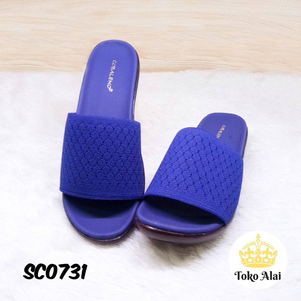 Sandal Wanita Sendal Cewek COBALENO CDN 16 WARNA BIRU   SC0731