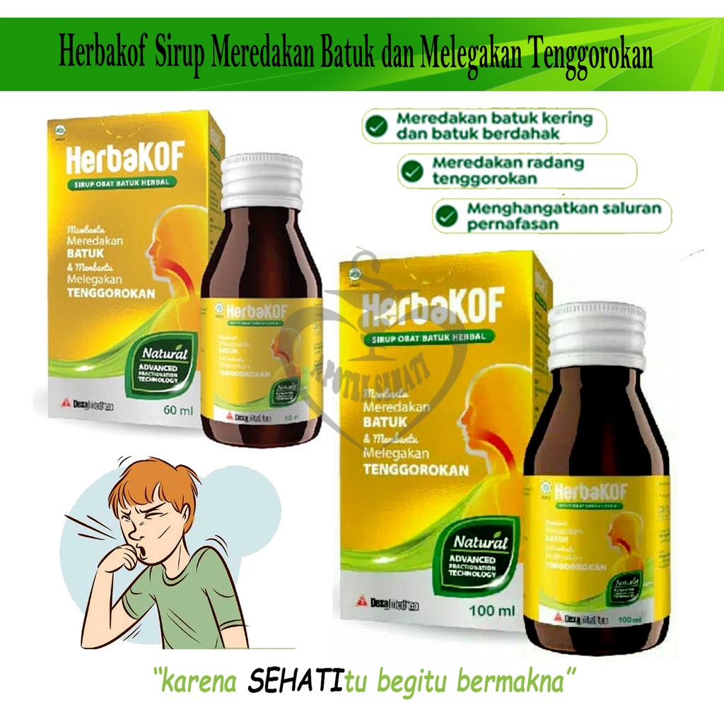 Herbakof Obat Batuk Herbal Batuk Kering Dan Berdahak