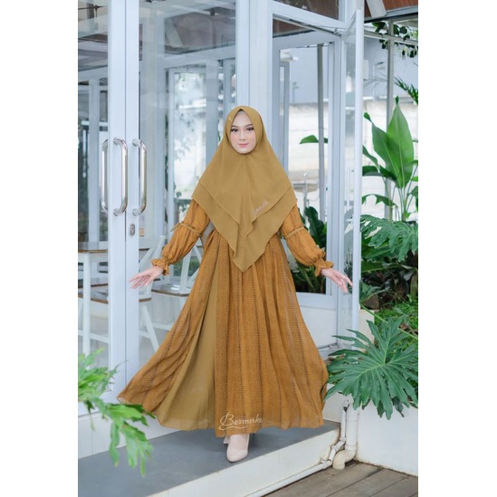 Gamis set Alana milea Layka Bermerks full ceruty babydoll ultimate by bermerks