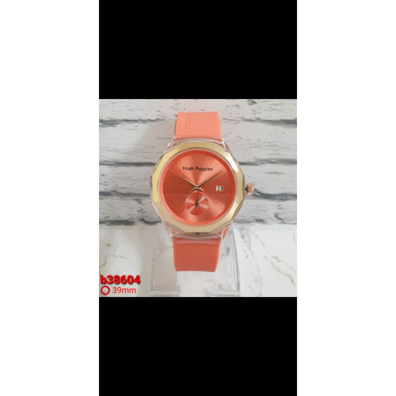 jam tangan wanita Hush Puppies model sport talu rubber detik bawah