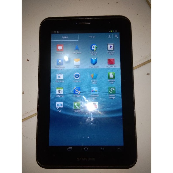 lcd touchcren frame samsung tab 2 gt p3100 ori copotan