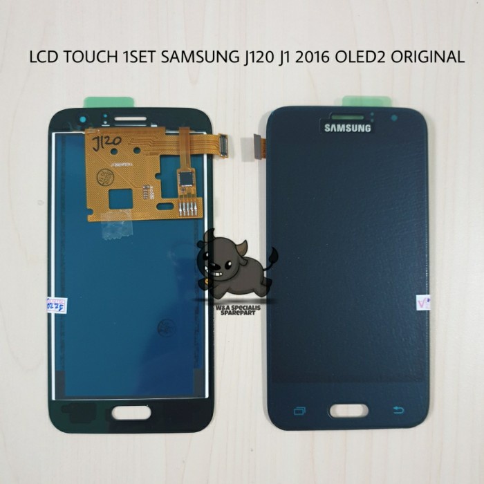 LCD TOUCHSCREEN 1SET SAMSUNG J1 2016 J120 OLED2 ORIGINAL