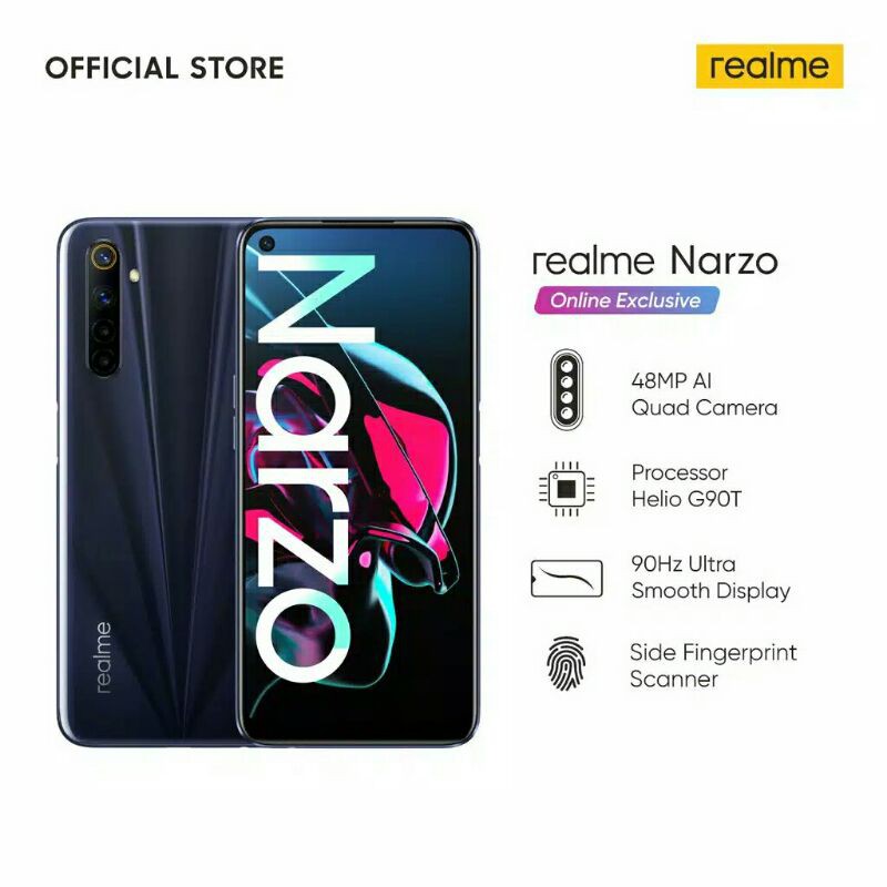 Realme Narzo 4/128GB [48MP Quad Camera, Helio G90T, 90Hz Ultra Smooth Display
