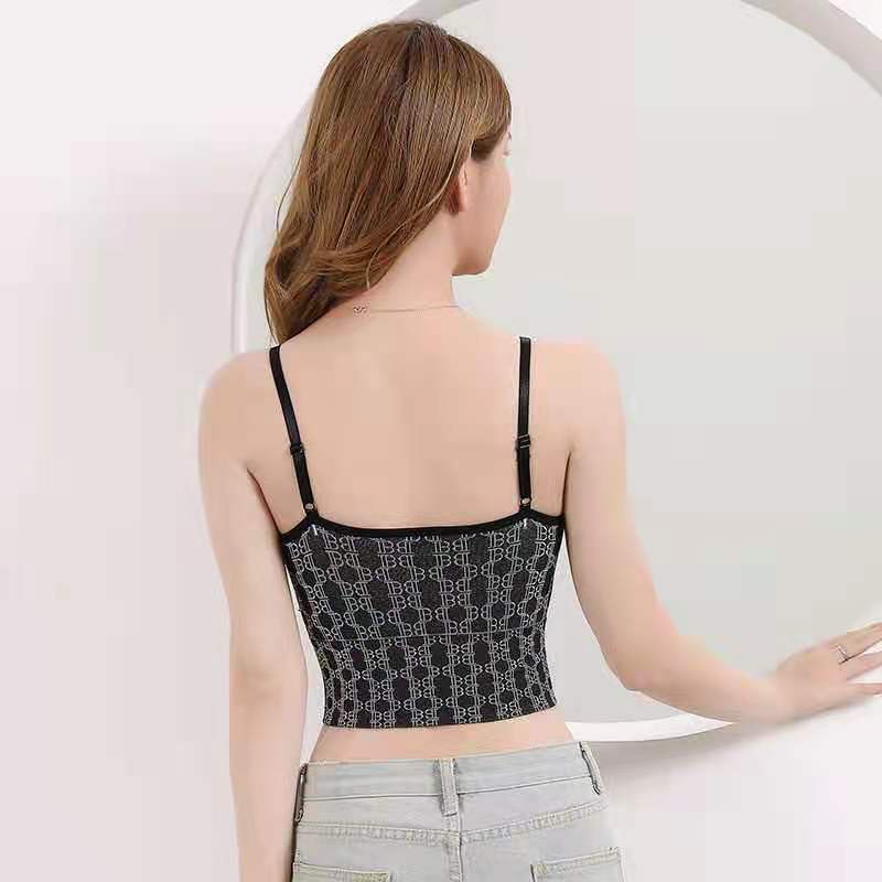 Tank top wanita / tanktop renda / Tank Top Bra Renda EMS#