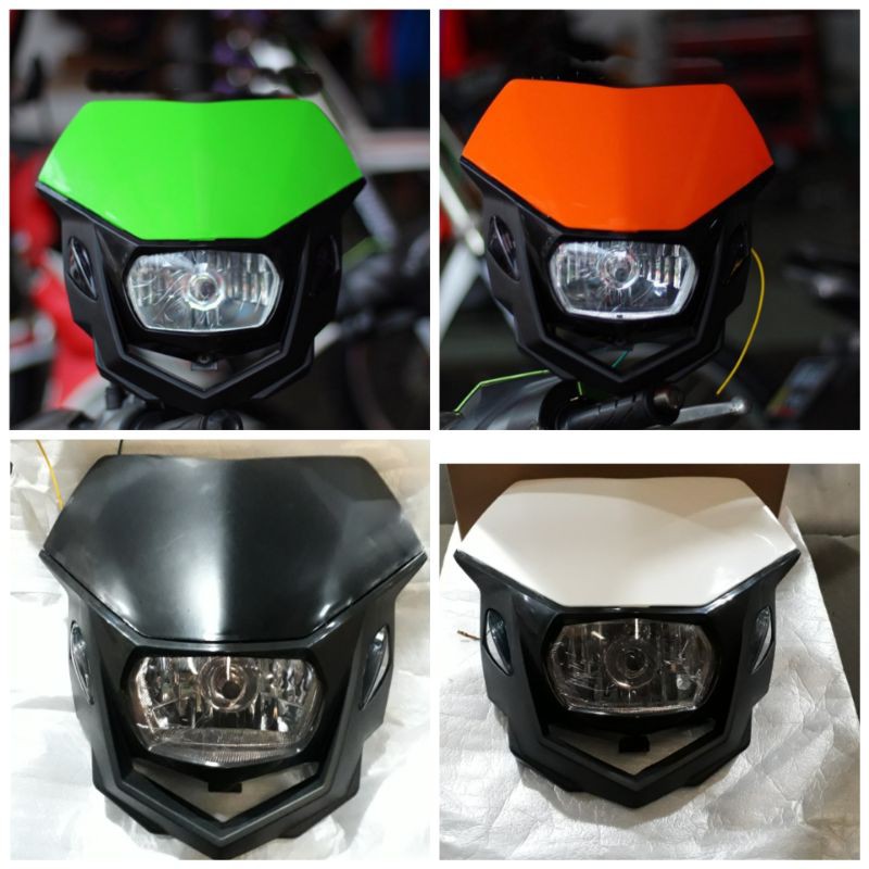 Headlamp Variasi Lampu Depan KLX DTRACKER CRF Universal Model Polyspot