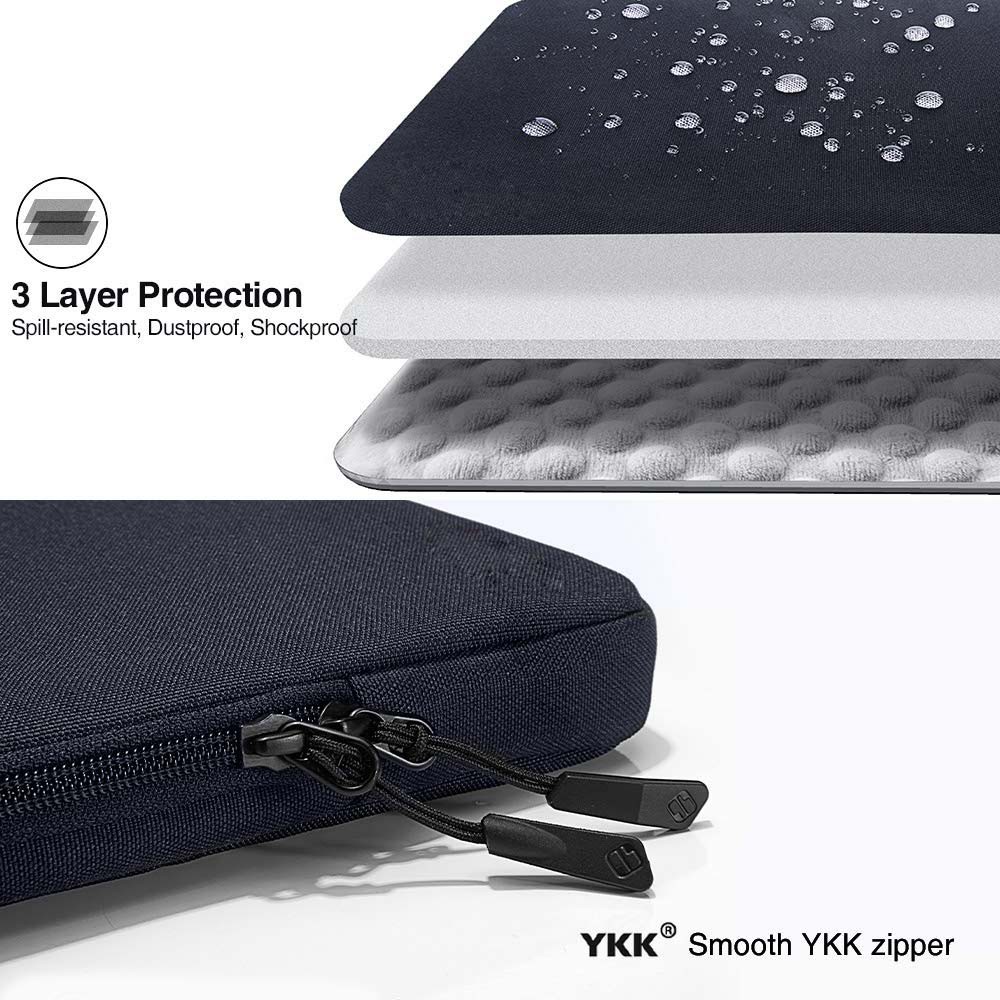 Tas Laptop Macbook KALIDI 360 Protective Case 14 15 inch - black