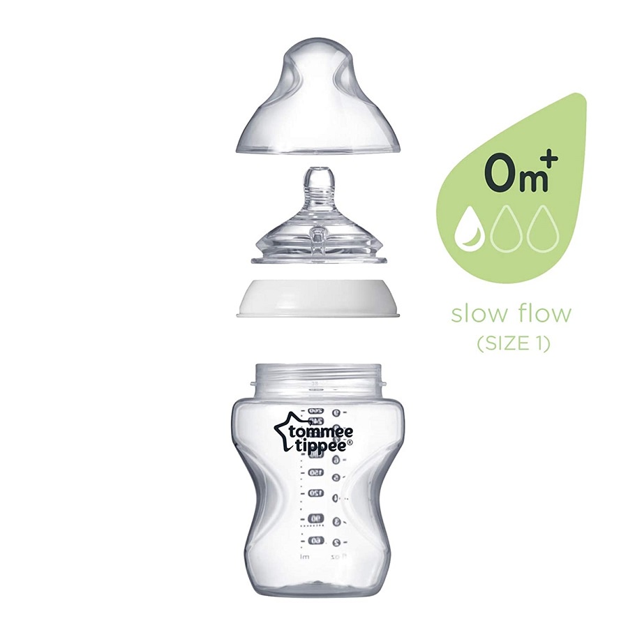 Tommee Tippee 260ml Breast &amp; Bottle Feeding (Botol Susu Bayi)