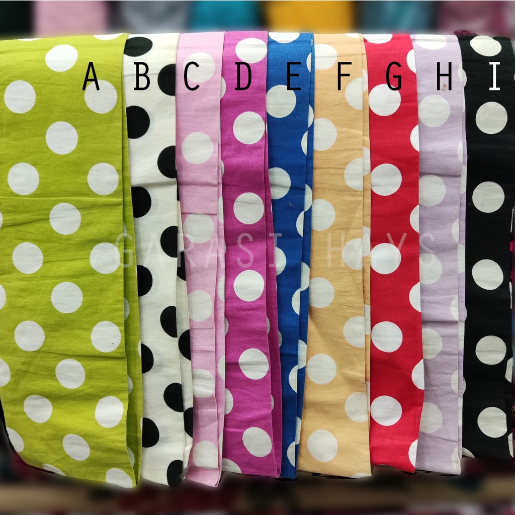 Kain Katun Jepang Japan Design Lebar 150cm Polkadot Extra Besar