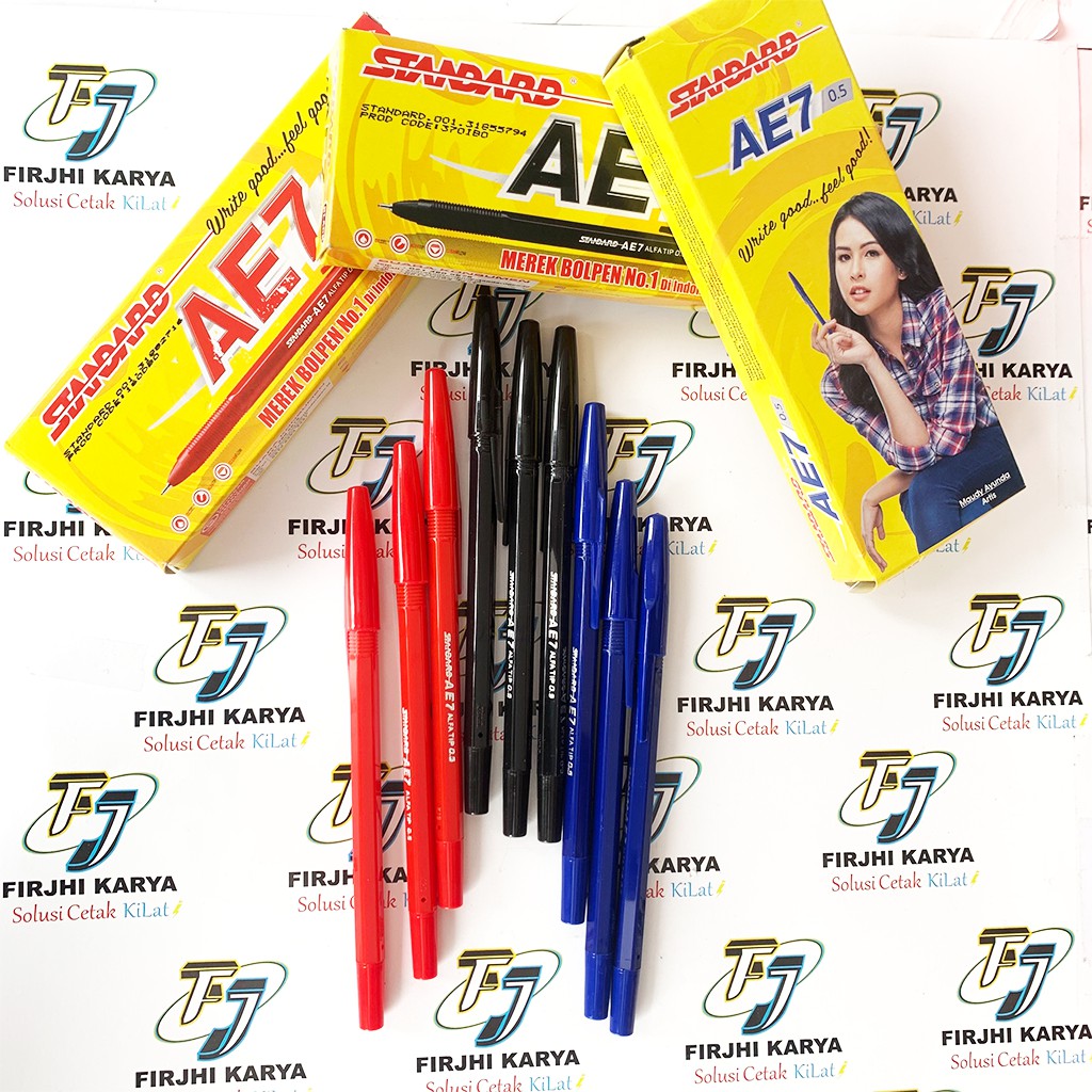 

Pulpen Standard Merah AE7 0.5mm