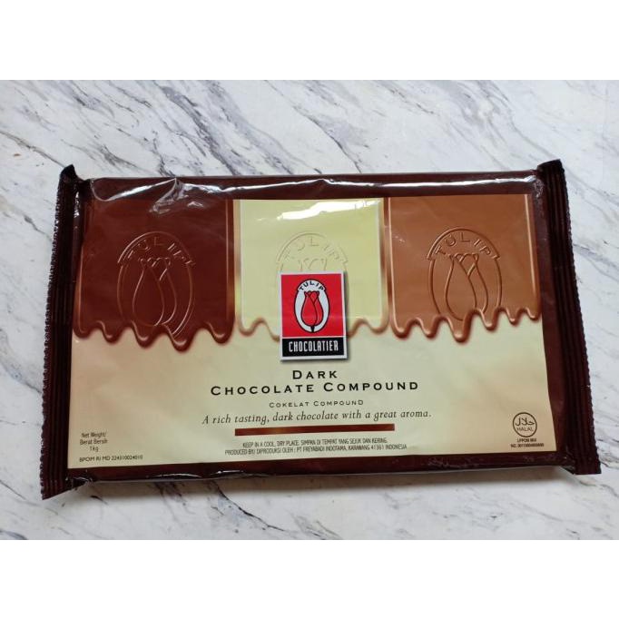 

Coklat Tulip Dark Chocolate Compound - Coklat Batang DCC 1kg