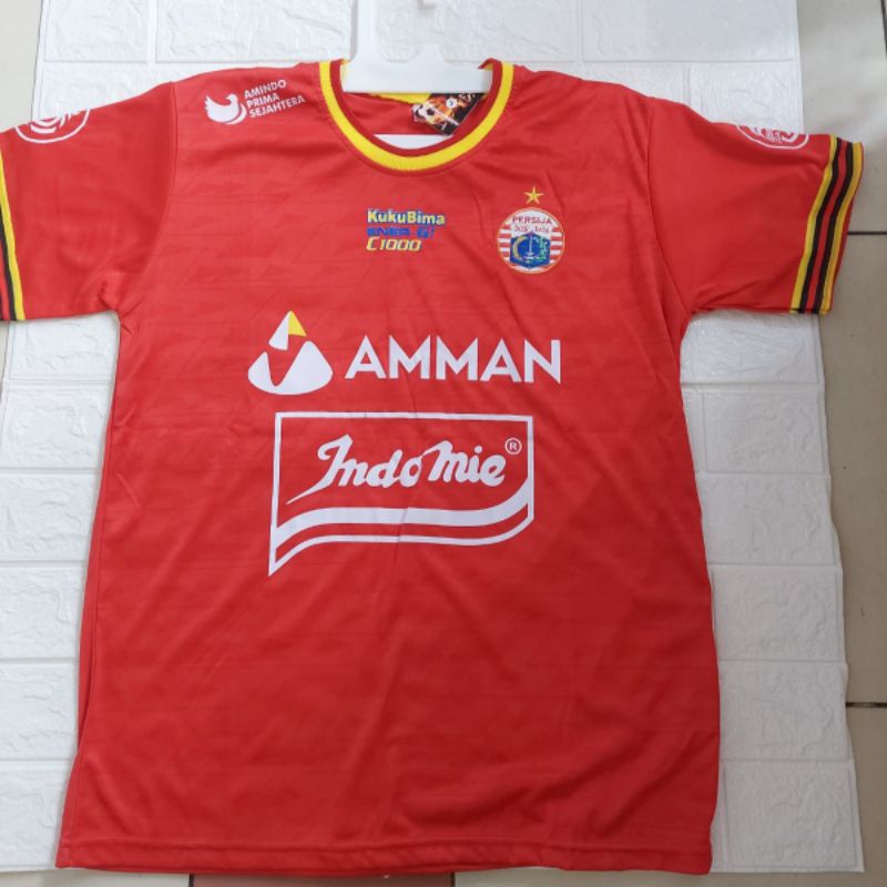 Jersey Bola Persija Home Terbaru 2022 Lokal Printing