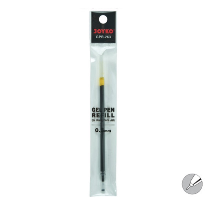 

Gel Pen Refill / Isi Ulang Pen / Isi Pulpen JOYKO GPR-263 0.5 mm HITAM BLACK