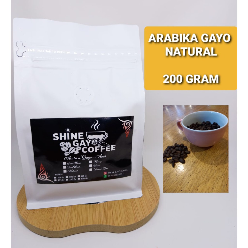 

KOPI GAYO ACEH ARABIKA NATURAL 200 GRAM