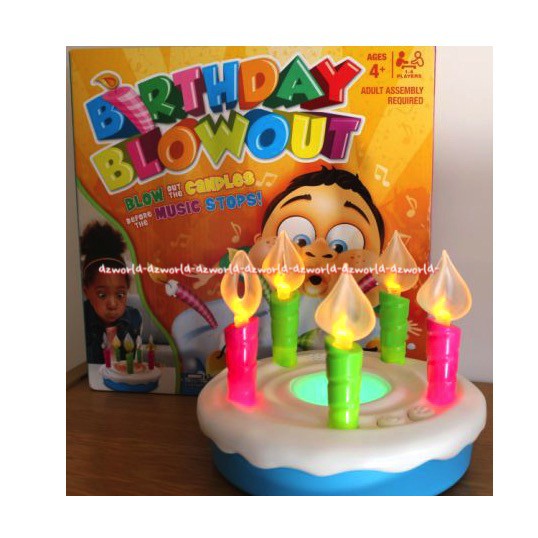 Birthday Blow Out The Candle Mainan Kue Dengan Tiup Lilin Hasbro