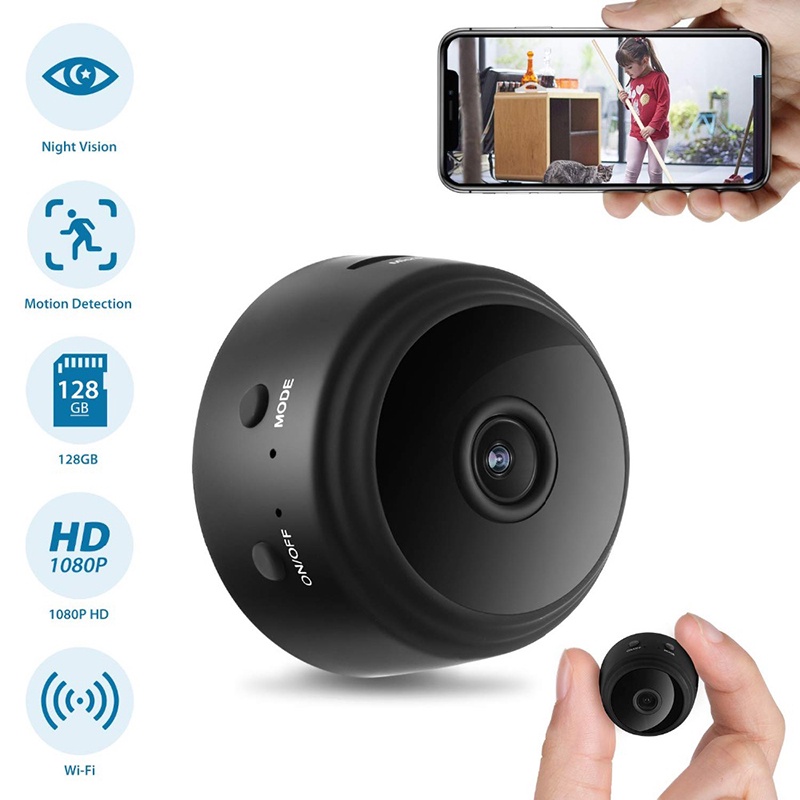 【COD】A9 Kamera Mini Kamera Wifi 1080p HD Versi Malam Perekam Suara Nirkabel Mikro Mini Camcorder Video Surveillance IP Camera Mini CCTV Camera