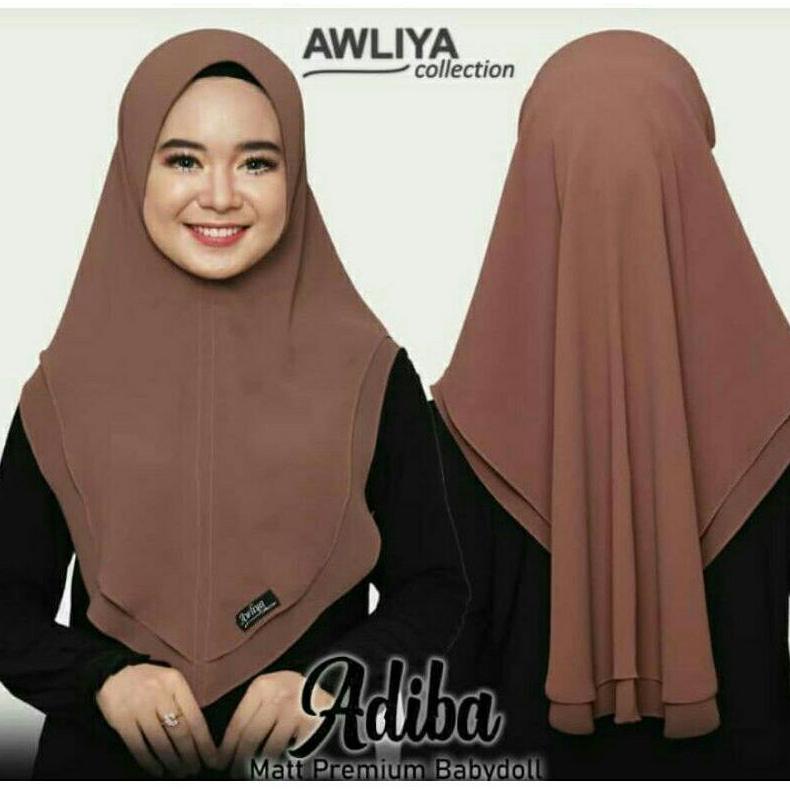 Hijab Terbaru Khimar Adiba Dua Layer Mini/Kerudung Instan Adiba Mini/Hijab Dua Layer Mini Adiba Ori 