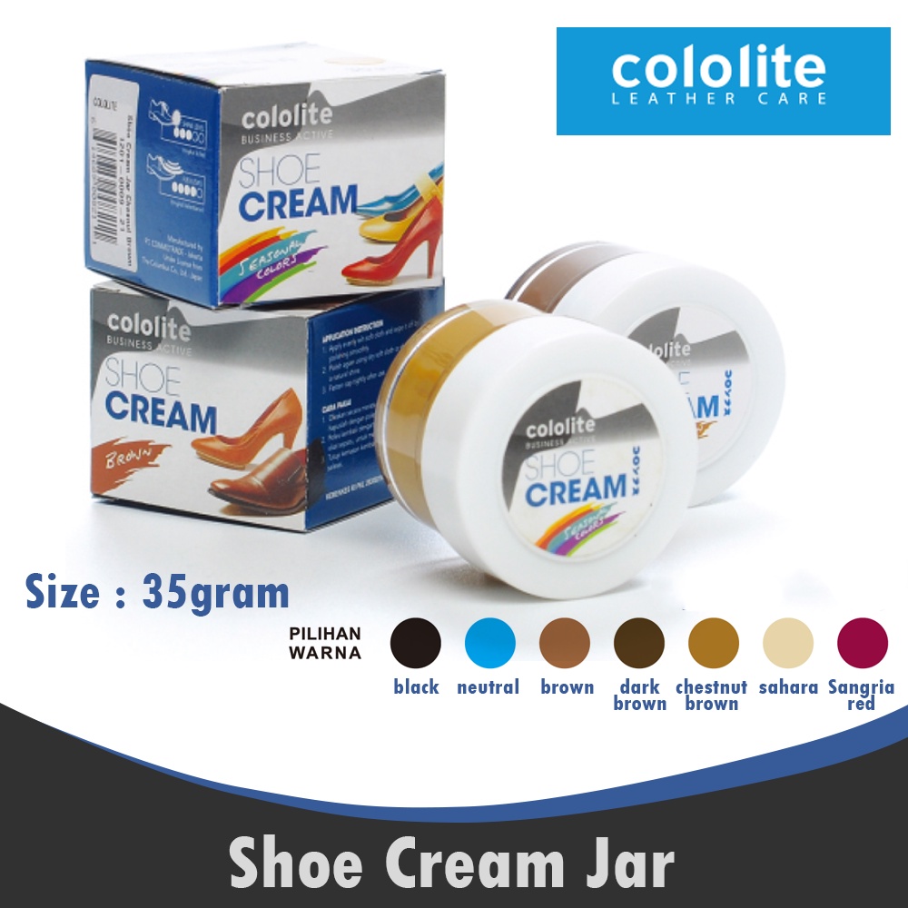 Ktmstore Shoe Cream Semir Sepatu Perawatan Sepatu kulit Krim 35gr Cololite 0009