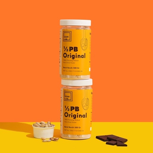 

Lean Lab Selai Kacang Bubuk Twin Pack (500gr x2) (Vegan, Gluten Free, Low Fat)