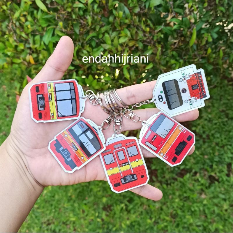 Jual Gantungan Kunci Akrilik Kereta Api Seri Krl Shopee Indonesia
