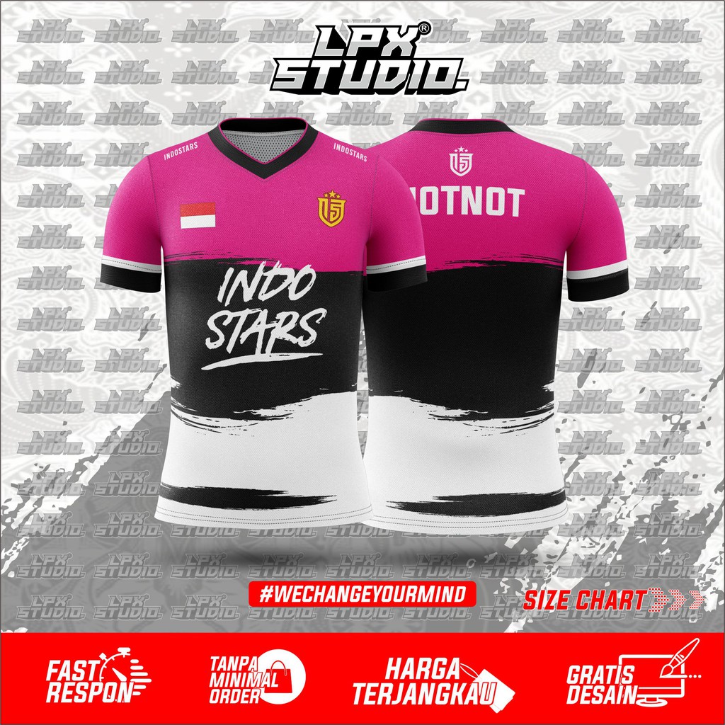 Baju Jersey Gaming Indostar New, Indo Star 2020