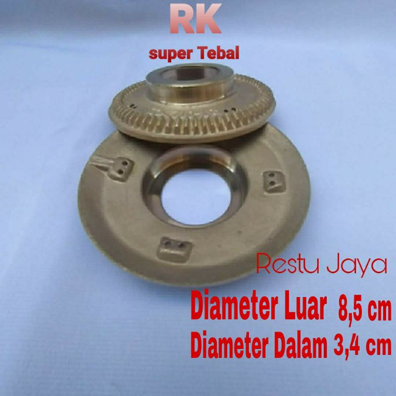 BURNER KOMPOR RINNAI BESAR TYPE A BISA DIGUNAKAN DI TYPE Rl 602A-Rl 712 A-511A-522A-602 AG-514A-