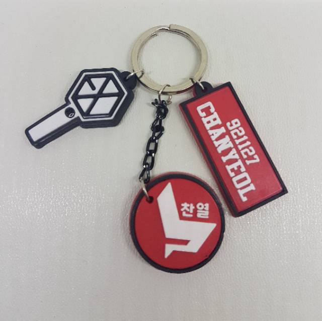 EXO GANTUNGAN KUNCI EXO KPOP LIGHT STICK KEYCHAIN EXO LIGHTSTICK