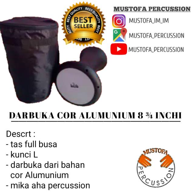 darbuka aha percussion 8¾ ( bayar cod )