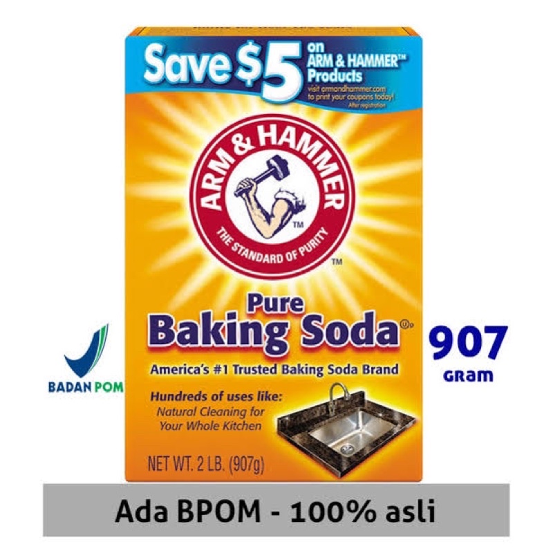 

Pure Baking Soda Arm Hammer 907g