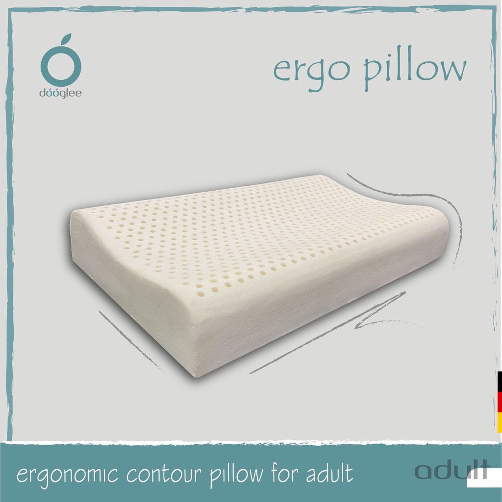 Dooglee ERGO PILLOW bantal kepala latex dewasa bantal kersehatan