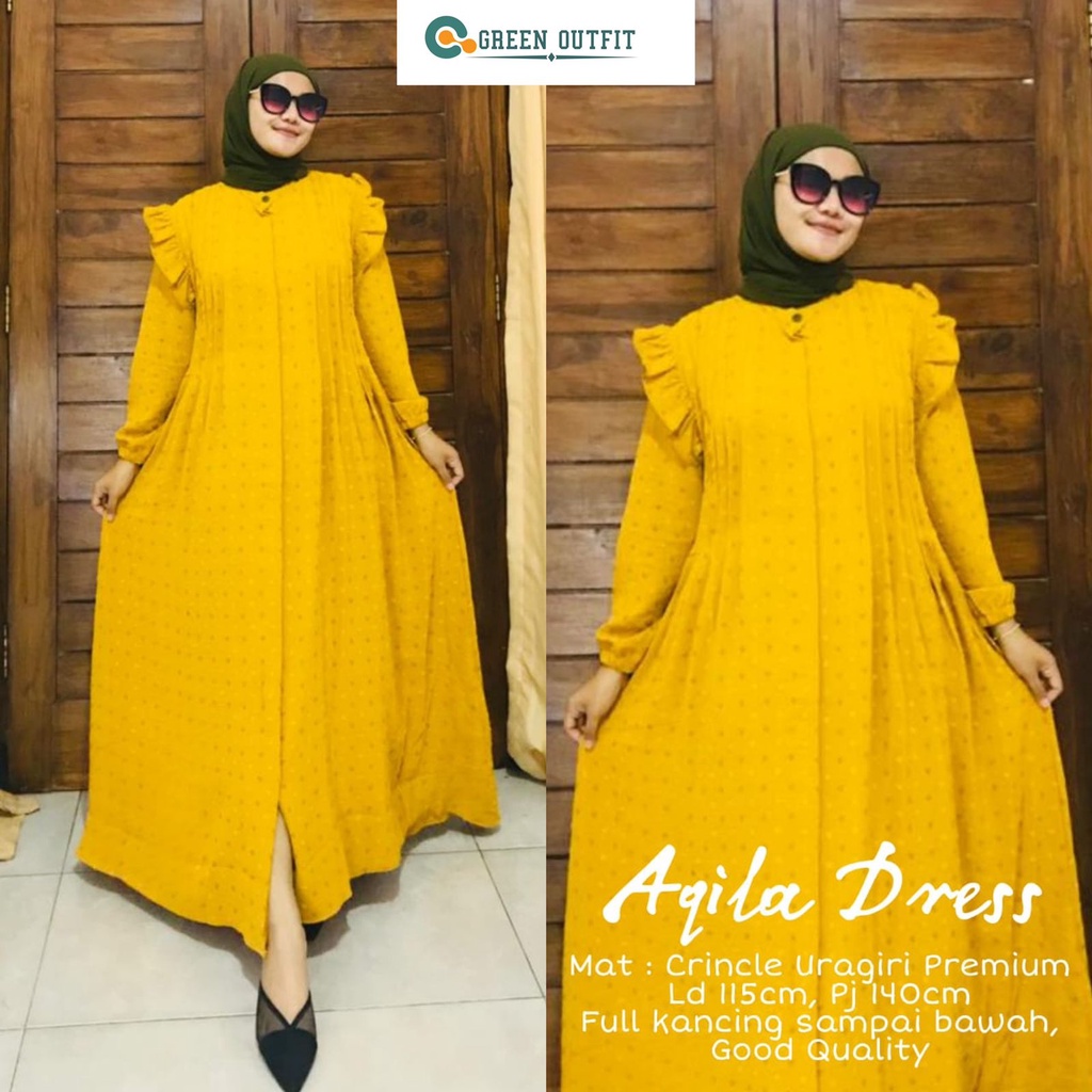 aqila dress dres maxy gamis baju syari longdress maxi polos jumbo ld 115 xxxl bigsize busui friendly