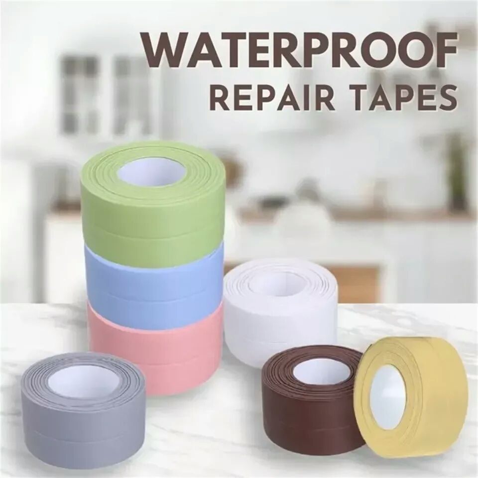 Tape Seal Perekat Anti Jamur Air Minyak PVC Wastafel Dapur Kamar Mandi