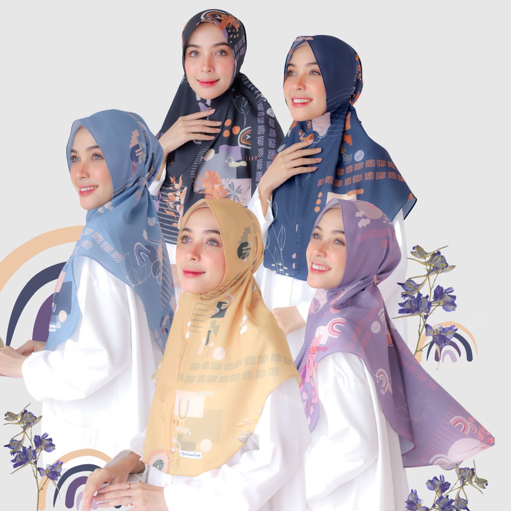 Hijabwanitacantik - Instan Baiti Rainbow | Hijab Instan | Jilbab Instan