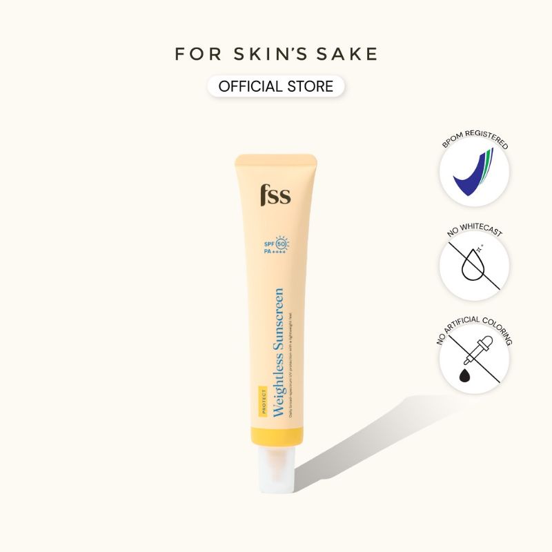 FOR SKIN'S SAKE WEIGHTLESS SUNSCREEN SPF 50 PA ++++