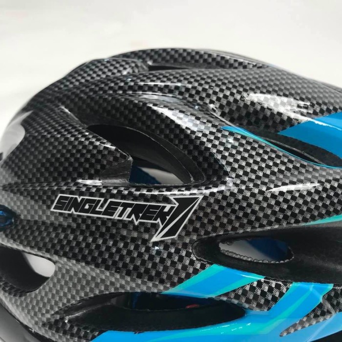 Helm Sepeda Singletrek1 Carbon Series - HSC color Blue X9