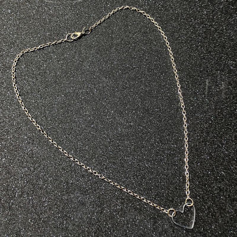 Kalung Korea Klavikula Rantai Love Hati Charm Korean Necklace