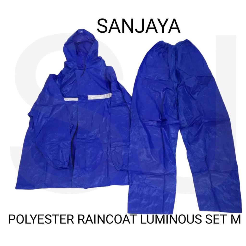 JAS HUJAN / JAS HUJAN SETELAN / MANTOL / JAS HUJAN DEWASA / RAINCOAT / POLYESTER RAINCOAT LUMINOUS SET