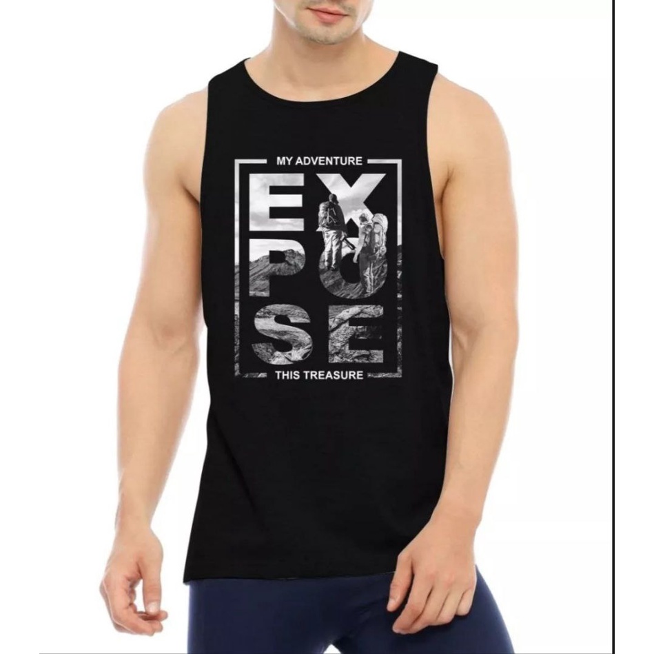 [ COD ] BERNANDO78 / SINGLET PRIA EXPOSE KAOS TANPA LENGAN / LEKBONG PRIA / KAOS DALAM PRIA / SINGLE